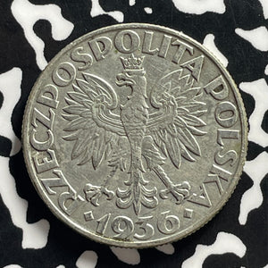 1936 Poland 5 Zlotych Lot#JM0026 Silver! Nice! Y#31