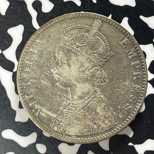 1892 India Bikanir Rupee Lot#T5667 Silver! Scarce!