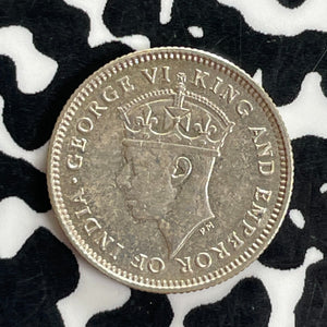 1939 British Guiana 4 Pence Lot#C1073 Silver! High Grade! Beautiful! Low Mintage