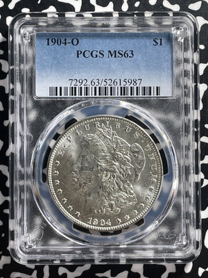 1904-O U.S. $1 Morgan Dollar PCGS MS63 Lot#G420 Silver! Choice UNC!