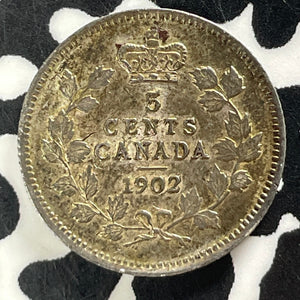 1902 Canada 5 Cents Lot#T4853 Silver! Nice!