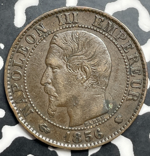 1856-WM France 5 Centimes Lot#T9867