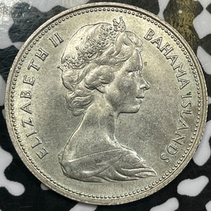 1966 Bahamas 50 Cents Lot#E0907 Silver! High Grade! Beautiful!