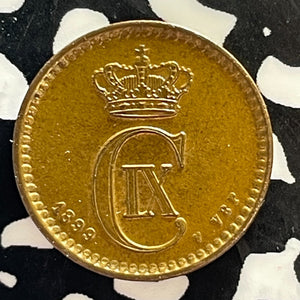 1899 Denmark 1 Ore Lot#T3066 High Grade! Beautiful!