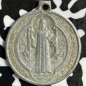 (1880) Italy St. Benedict Medalet Lot#D8272 22mm
