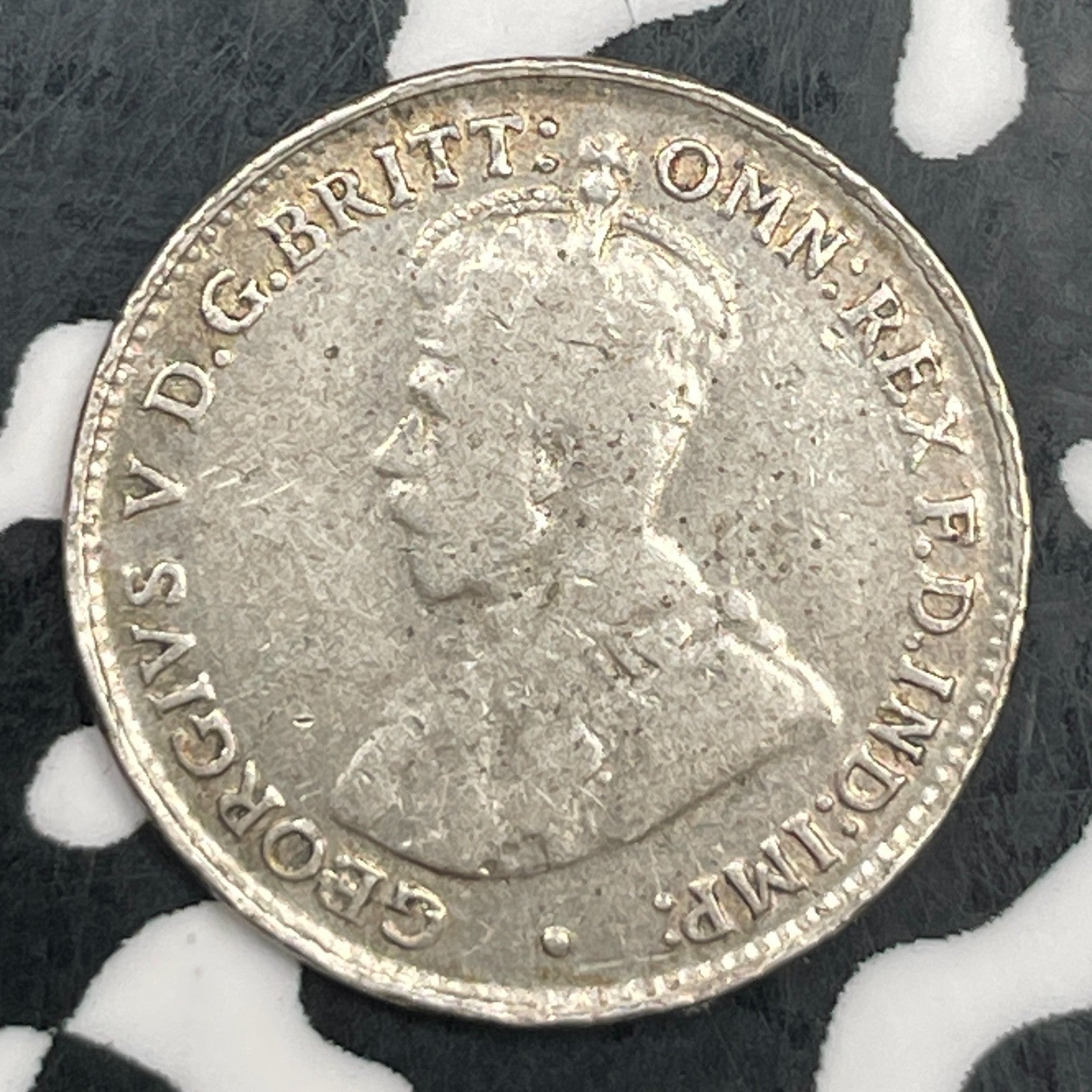 1928 Australia 3 Pence Threepence Lot#F5318 Silver!