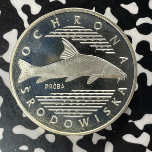 1977 Poland Proba 100 Zlotych Pattern Lot#JM9368 Silver! Scarce! KM#PR305