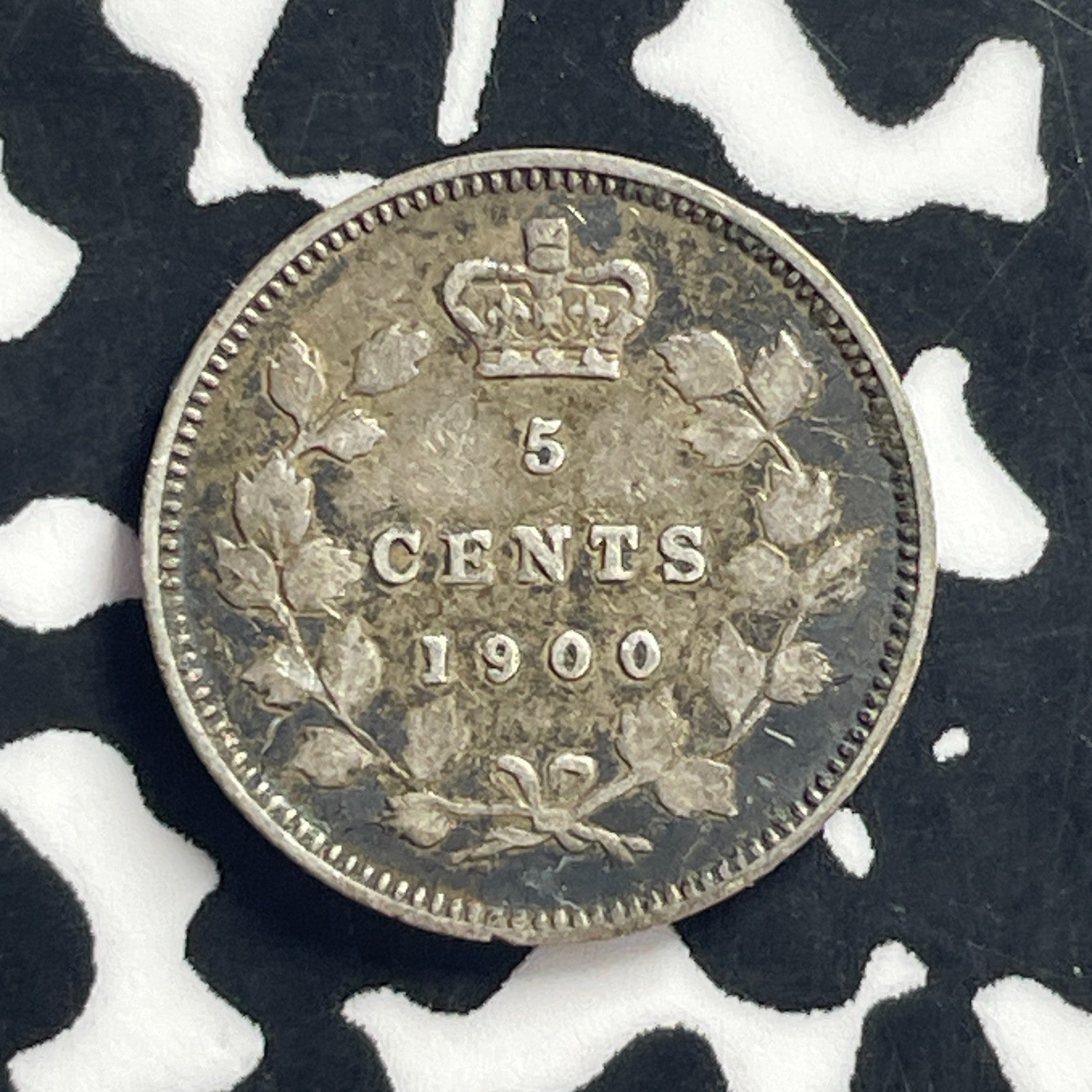 1900 Canada 5 Cents Lot#C2278 Silver!
