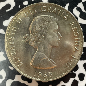 1965 Great Britain Churchill 1 Crown Lot#T4289 High Grade! Beautiful!