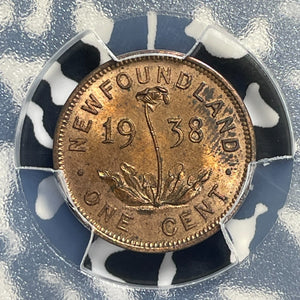 1938 Newfoundland Small Cent PCGS Questionable Color-UNC Detail Lot#G1003