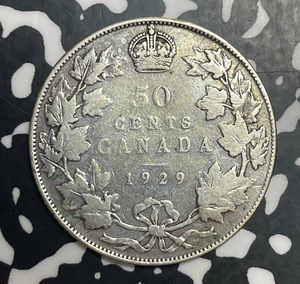 1929 Canada 50 Cents Lot#T3989