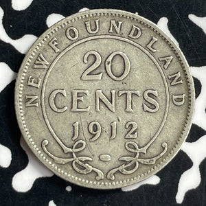 1912 Newfoundland 20 Cents Lot#T6914 Silver!