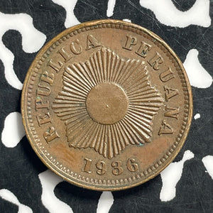 1936 Peru 1 Centavo Lot#C0542