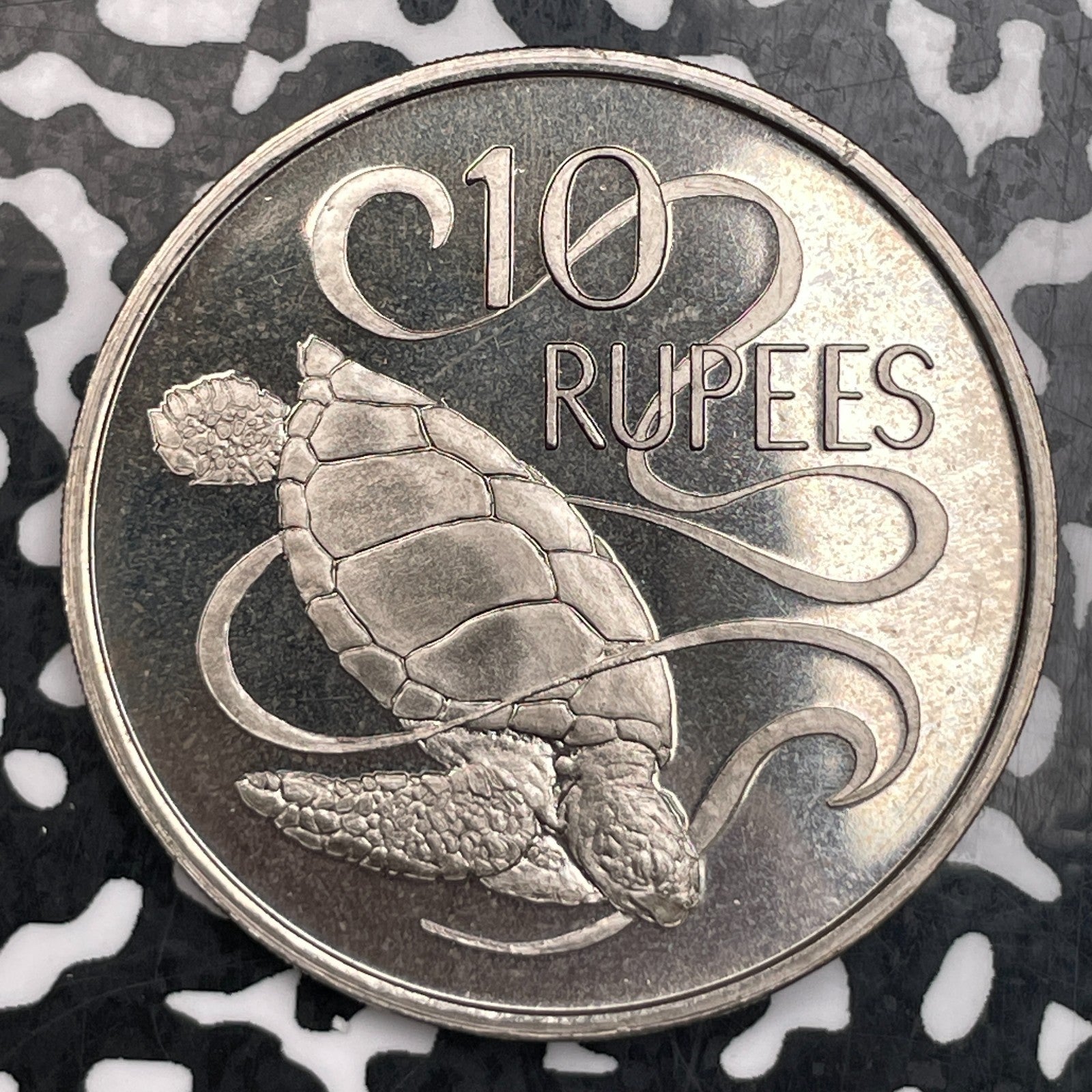 1974 Seychelles 10 Rupees Lot#F6672 High Grade! Beautiful!