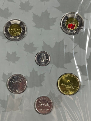 2018 Canada WWI Armistice 6x Coin Souvenir Set Lot#B2158 With Case & C.O.A