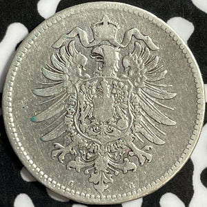 1885-G Germany 1 Mark Lot#D8091 Silver!