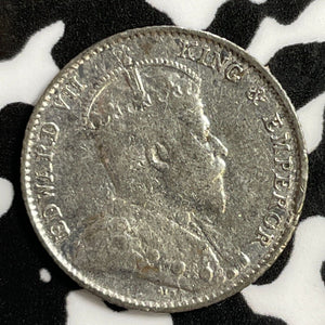 1910 Straits Settlements 5 Cents Lot#E3486 Silver!