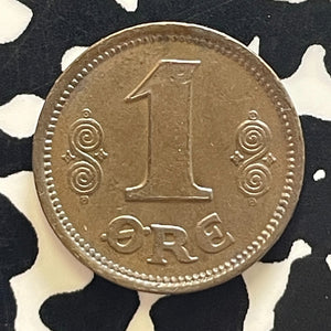 1916 Denmark 1 Ore Lot#T5824 High Grade! Beautiful!