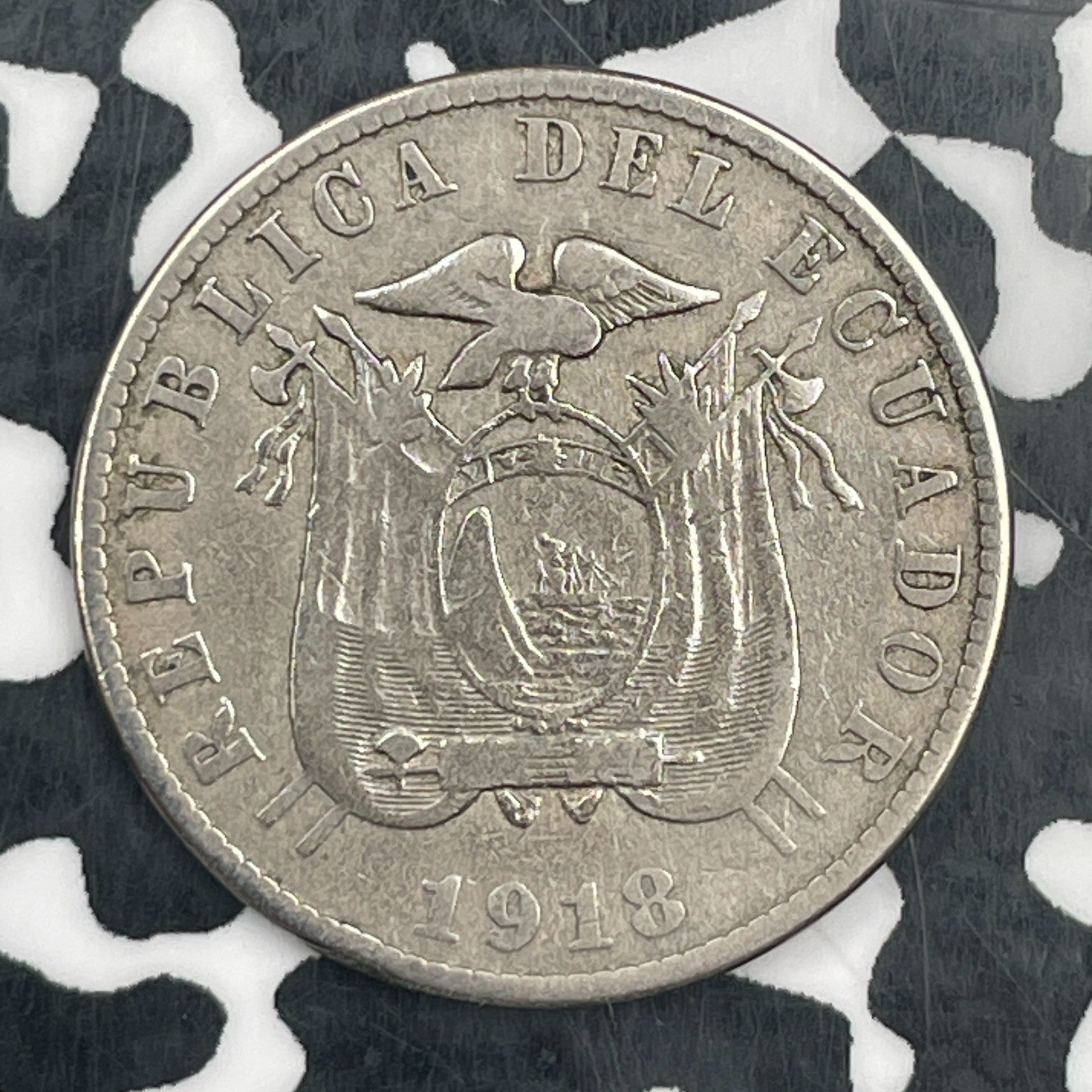 1918 Ecuador 10 Centavos Lot#F9790