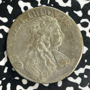 1676 Germany Mecklenburg-Schwerin 2/3 Thaler Lot#JM0092 Silver! Scarce! DAV-667