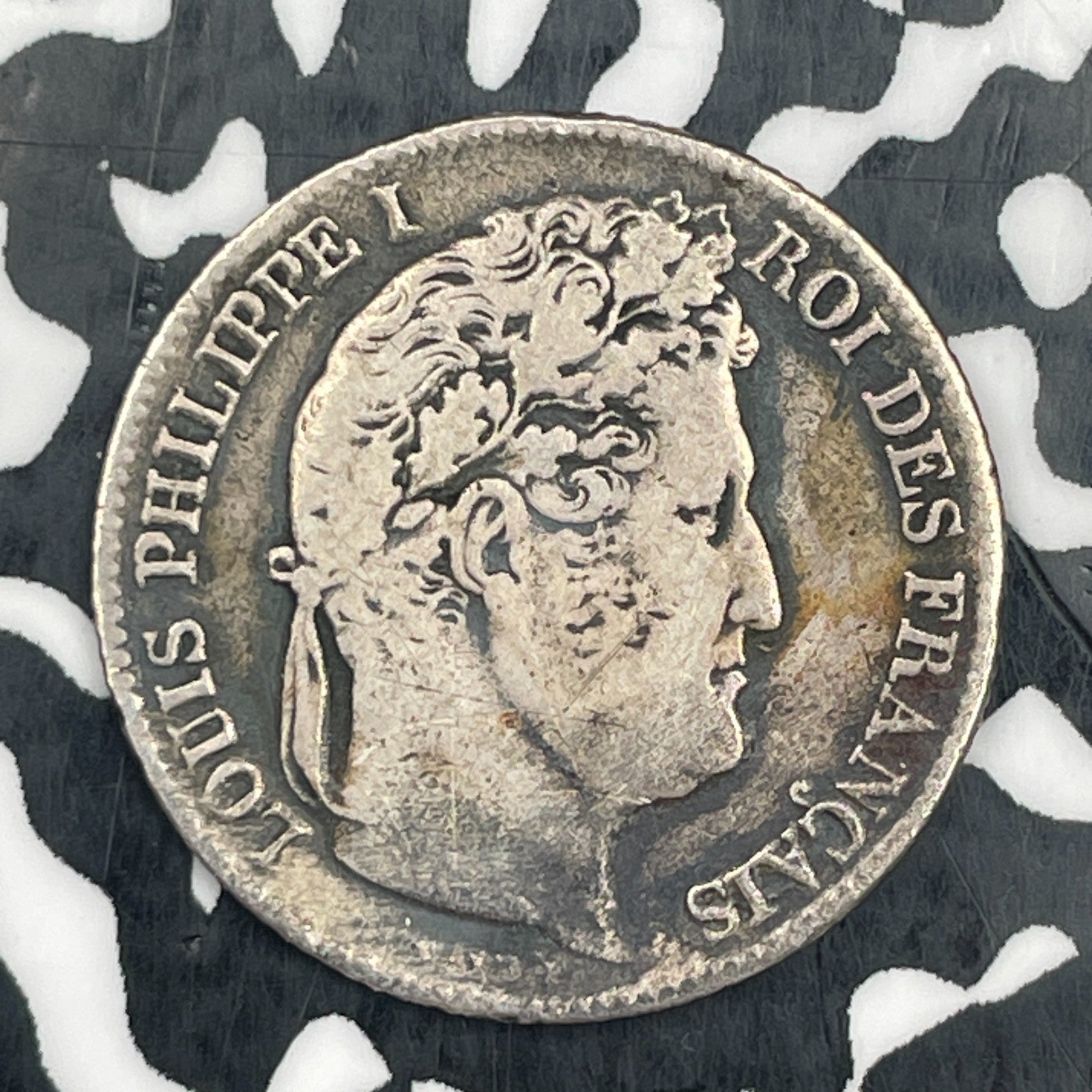 1846-A France 1 Franc Lot#N3191 Silver!