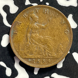 1884 Great Britain Farthing Lot#T9565