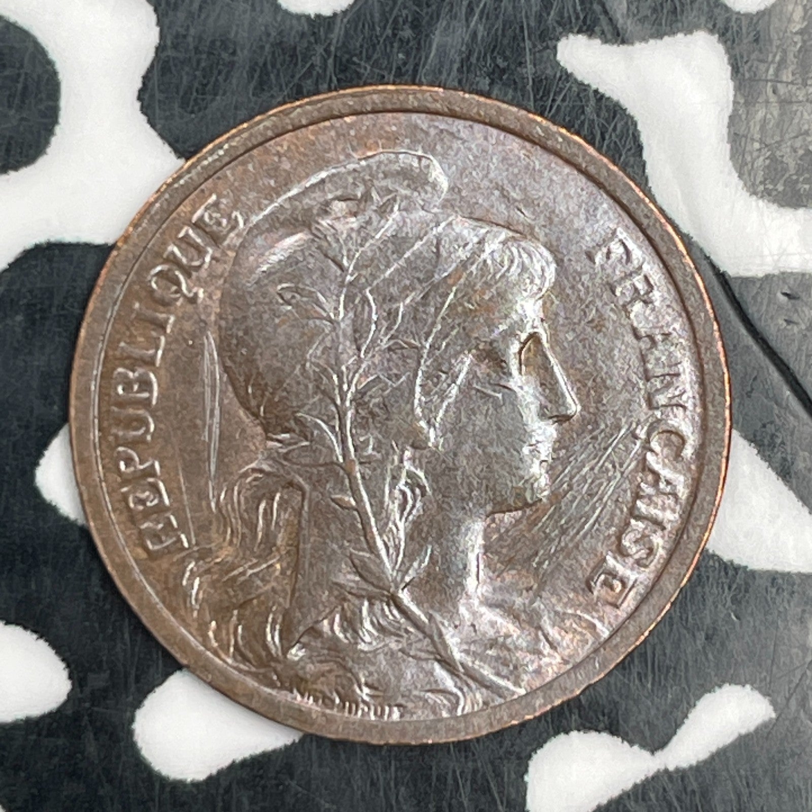 1901 France 1 Centime Lot#F9131 High Grade! Beautiful!