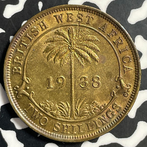 1938 British West Africa 1 Florin Lot#E7999 High Grade! Beautiful!