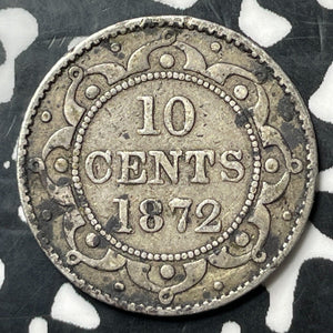 1872 Newfoundland 10 Cents Lot#E7084 Silver!