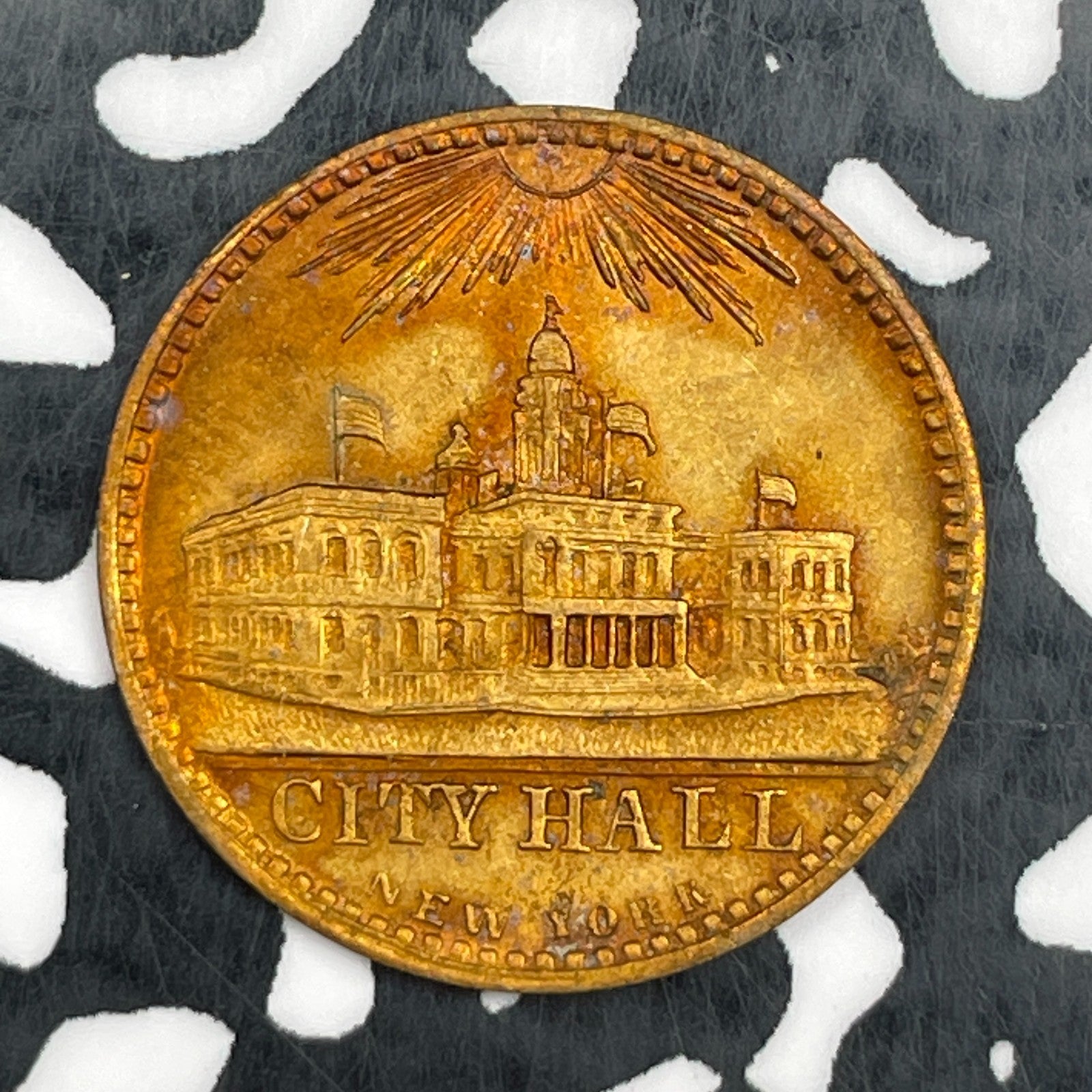 Undated Germany/U.S. NY City Hall Spiel-Marke Token Lot#N2707 Nice!