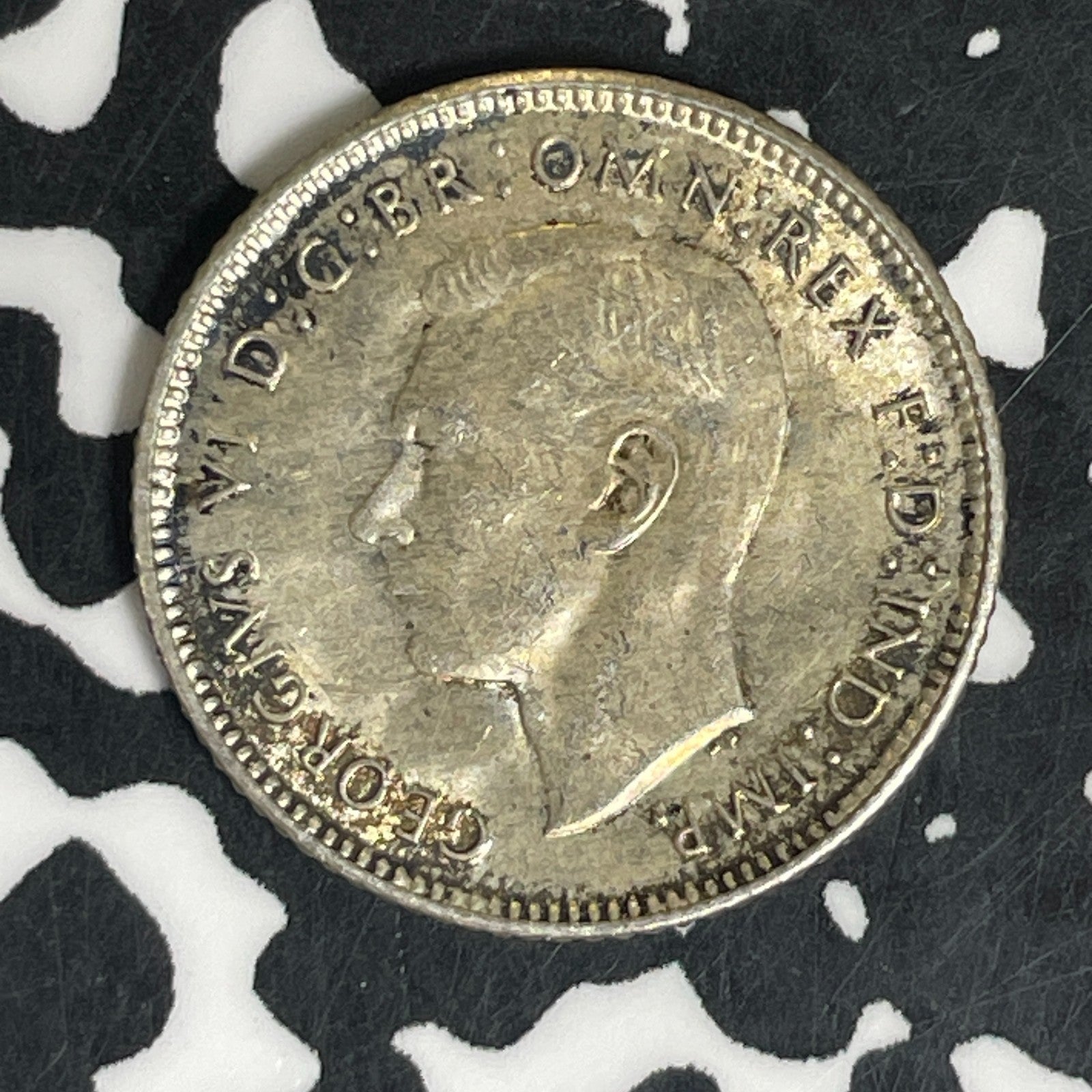 1942-D Australia 6 Pence Sixpence Lot#C6052 Silver! High Grade! Beautiful!