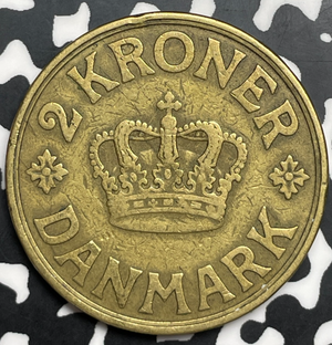 1936-NGJ Denmark 2 Kroner Lot#T9884