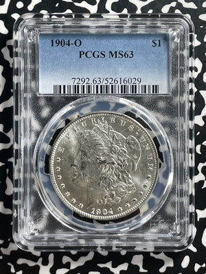 1904-O U.S. $1 Morgan Dollar PCGS MS63 Lot#G391 Silver! Choice UNC!