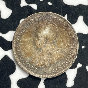 1926 Australia 3 Pence Threepence Lot#C0746 Silver!