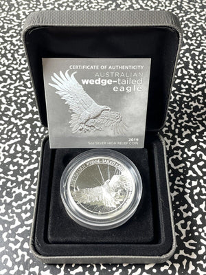 2019 Australia Wedge Tailed Eagle $8 Dollars Lot#B2337 Silver! With Case & C.O.A