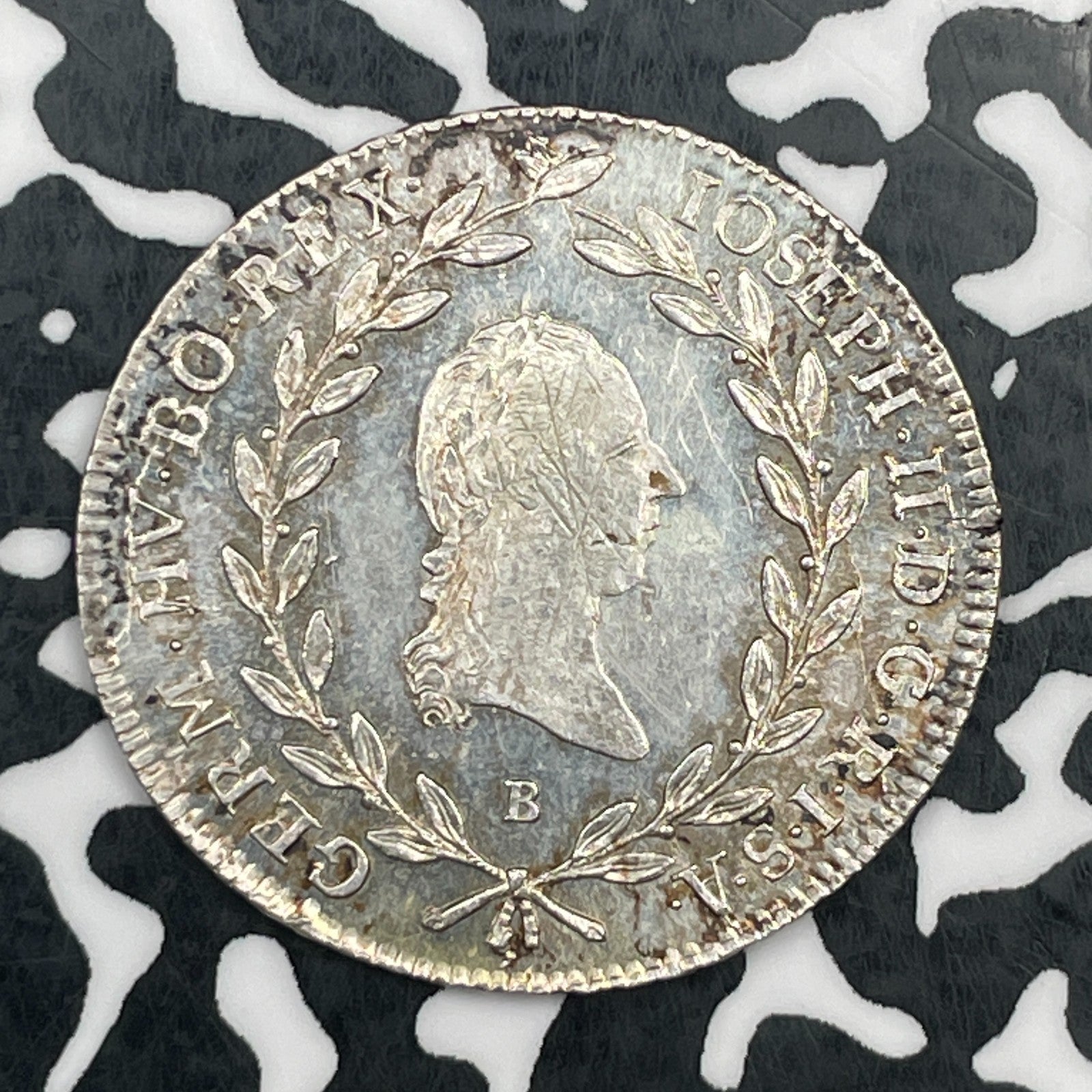 1786-B Austria 20 Kreuzer Lot#JM1691 Silver! High Grade! Beautiful!