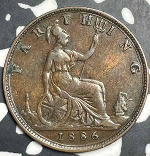 1886 Great Britain Farthing Lot#T9290