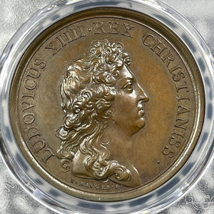 1662 France Louis XIV Duke Of Lorraine Medal PCGS SP63BN Lot#G6965 Divo-63