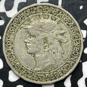 1903 Guadeloupe 1 Franc Lot#MK224