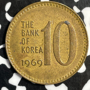 1969 South Korea 10 Won Lot#E2317