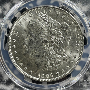1904-O U.S. $1 Morgan Dollar PCGS MS62 Lot#G425 Silver! Nice UNC!