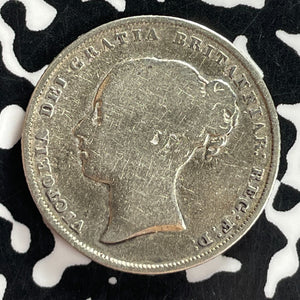 1855 Great Britain 1 Shilling Lot#T7323 Silver!
