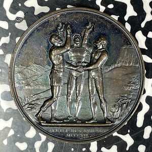 1822 Switzerland Langenthal Officers Association Medal By Bovy Lot#JM9241 46mm