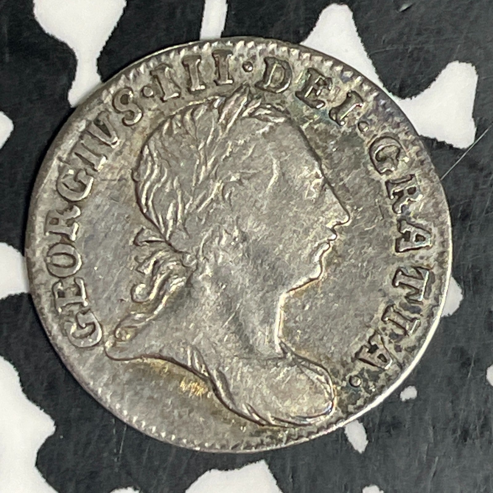 1762 Great Britain George III 3 Pence Threepence Lot#JM0442 Silver!