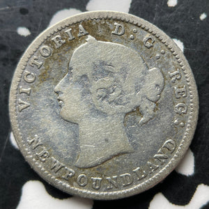 1881 Newfoundland 5 Cents Lot#JM9022 Silver!