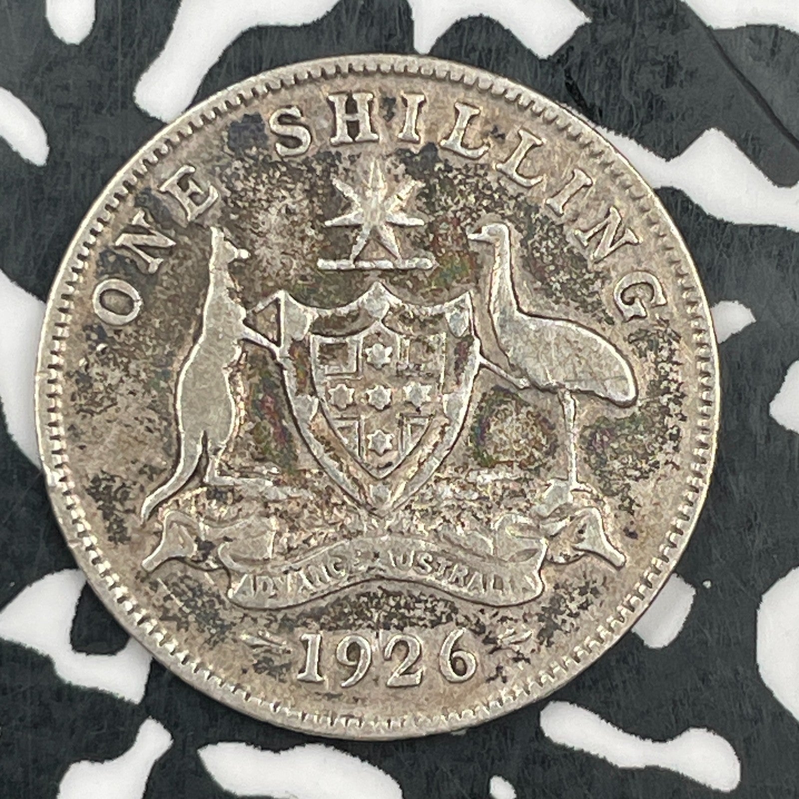1926 Australia 1 Shilling Lot#F8631 Silver!
