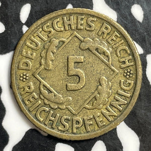 1935-F Germany 5 Pfennig Lot#E5803