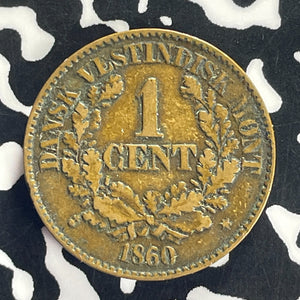 1860 Danish West Indies 1 Cent Lot#T8649