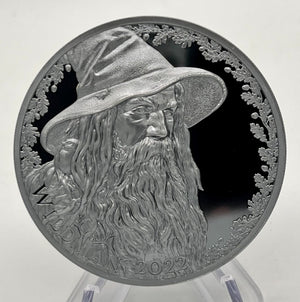 2022 Cameroon 5000 Franc Wildman 5oz Silver Ultra High Relief Black Proof