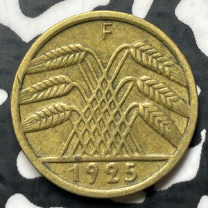 1925-F Germany 5 Pfennig (9 Available) (1 Coin Only)